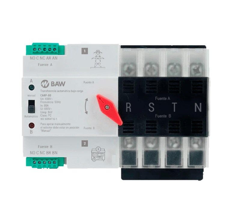 CONMUTADORA AUTOMATICA 4 POLOS 80A BAW